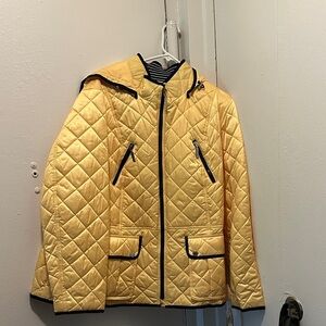 Nautica Yellow Quilted Jacket